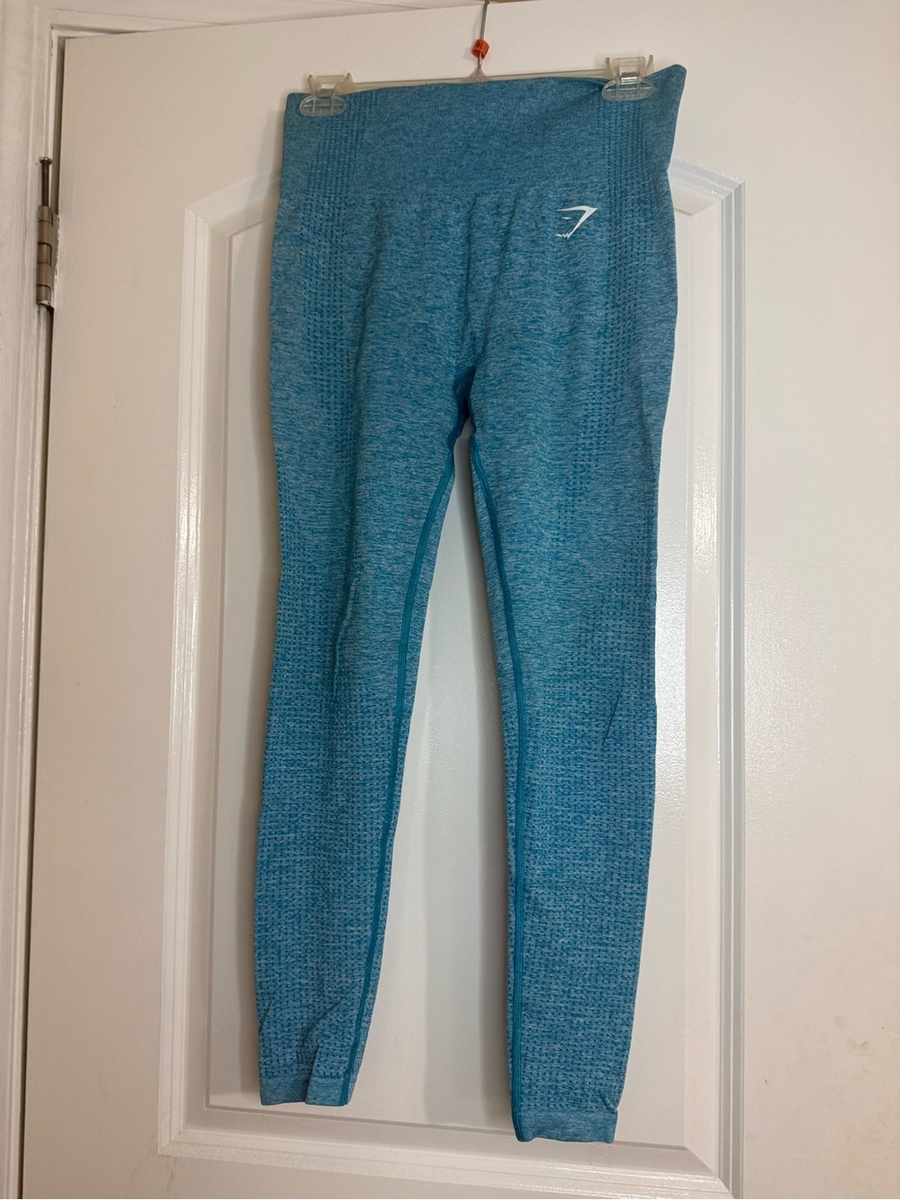 Gymshark Women Teal Heather Seamless Leggings